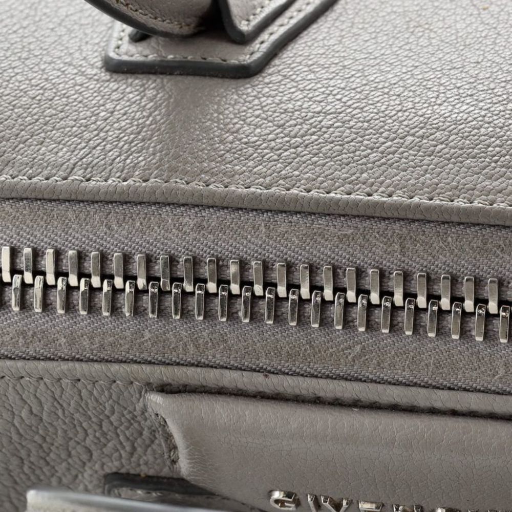 Givenchy Antigona Bag Leather Mini Gray - Picture 9 of 10